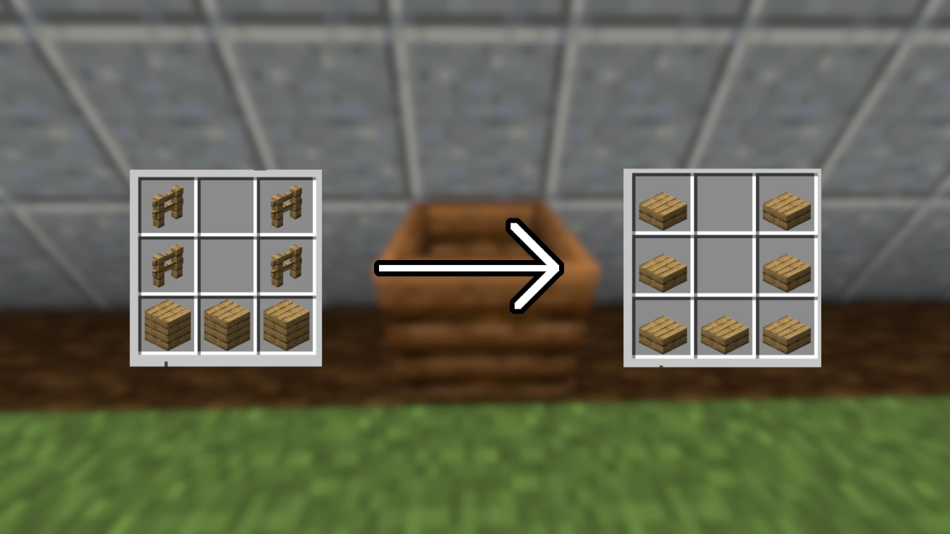Minecraft Komposter Crafting in Java und Bedrock