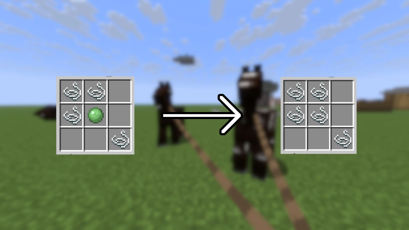 Minecraft Leine craften ohne Schleimball