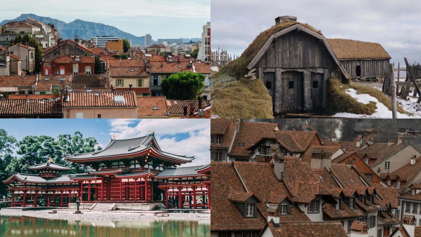 Inspiración para tejados de Minecraft a partir de referentes reales y de fantasía