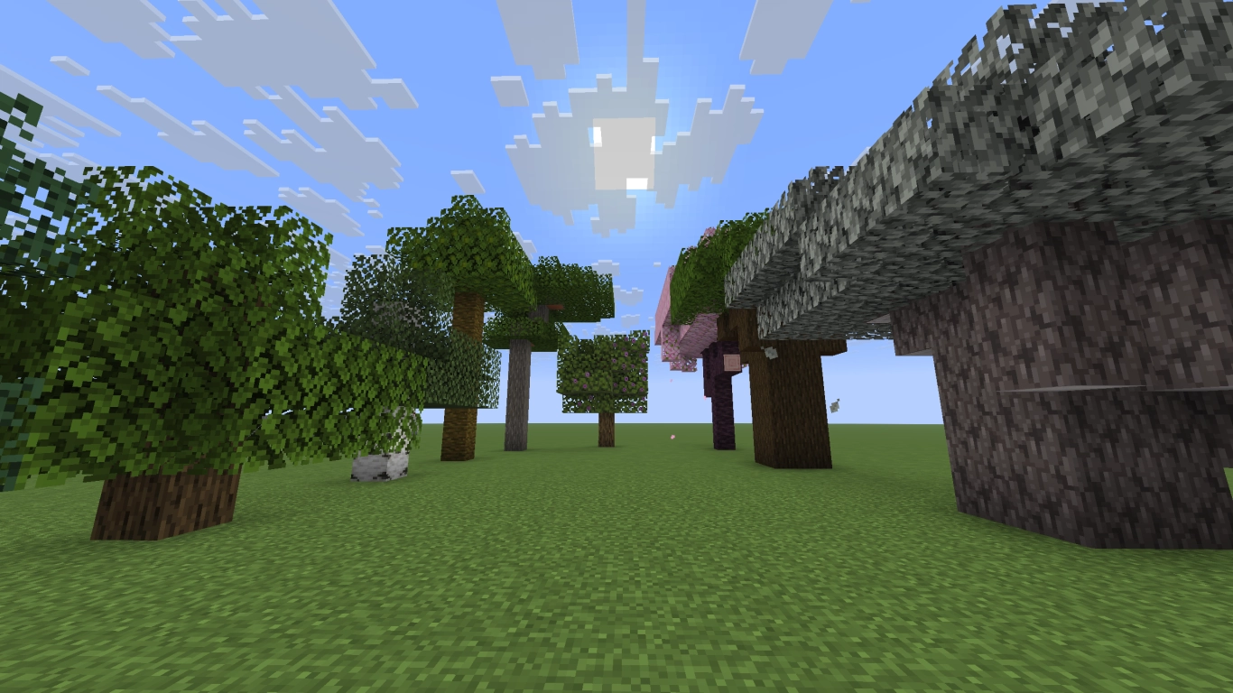 Überblick der Baumarten in Minecraft