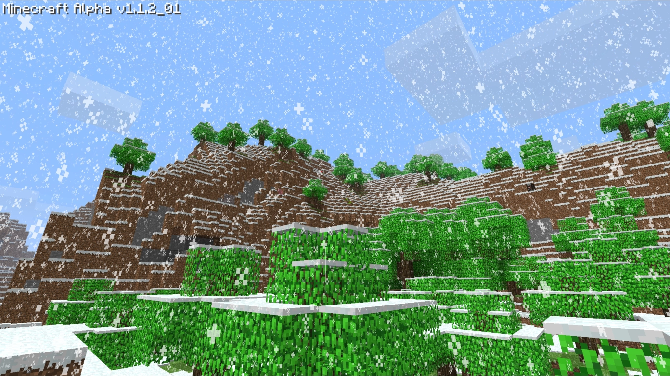 Minecraft Wintermodus permanente Schneewelt