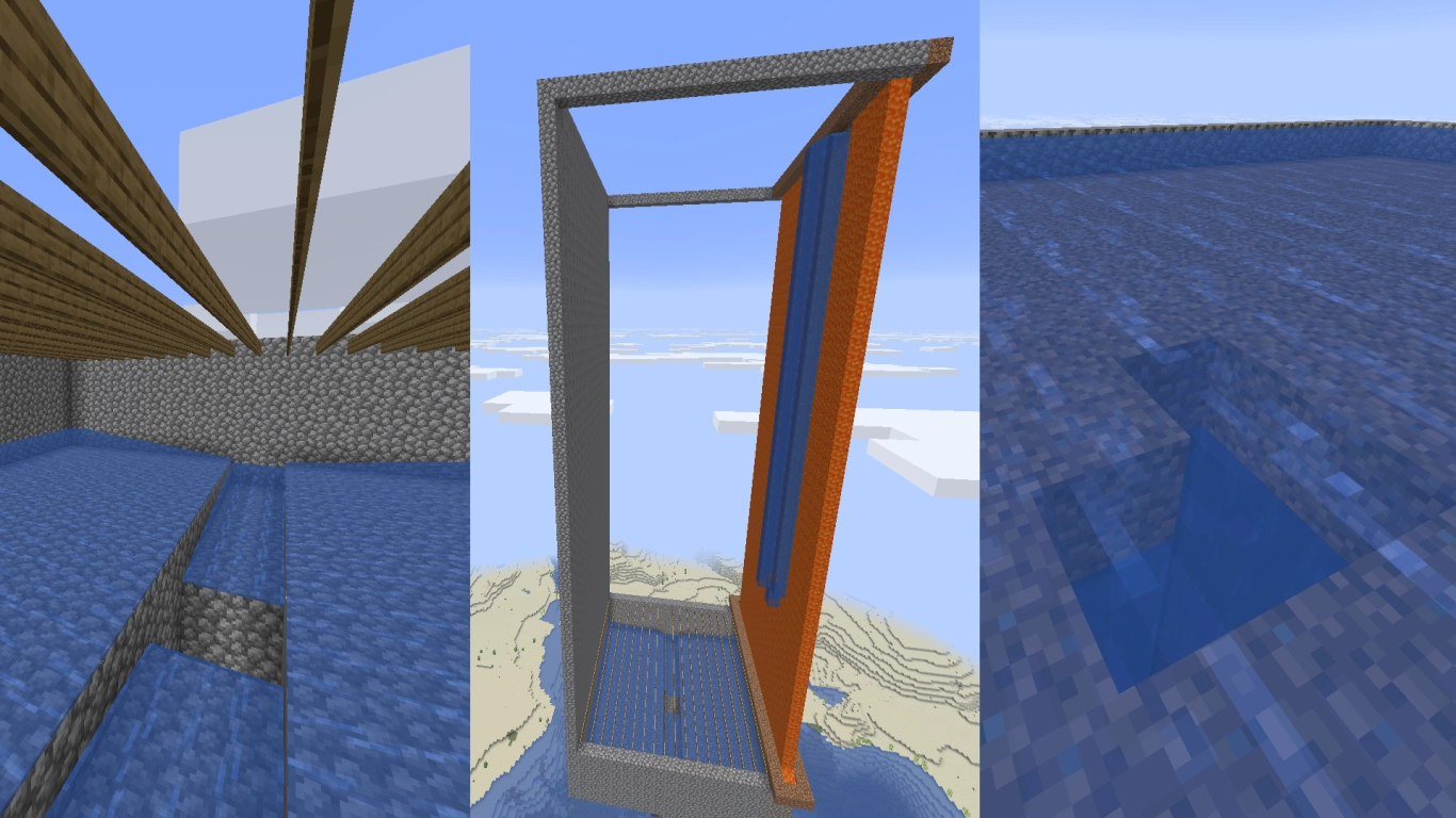 Depósito de água com placas e enchimento para Afogados