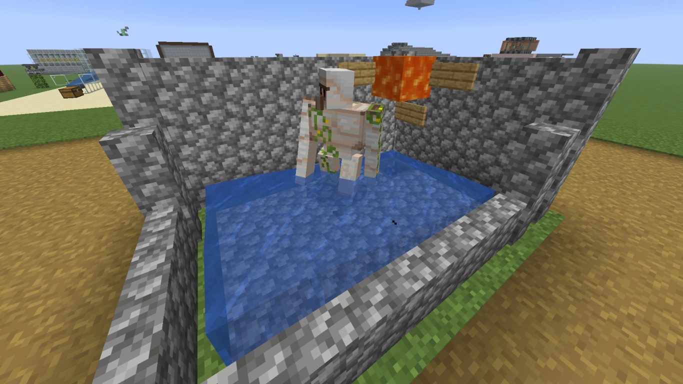 Automatische Minecraft Eisenfarm mit Eisengolems und Lavafalle für Eisenbarren