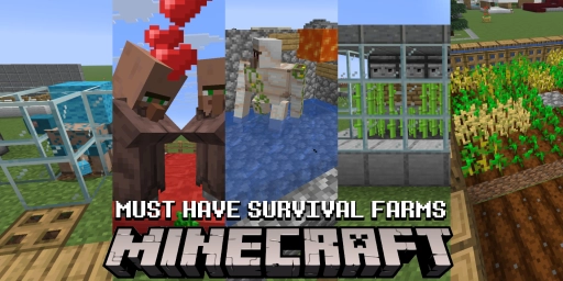 Minecraft Guide: 7 essenzielle Farmen für deine Survival-Welt
