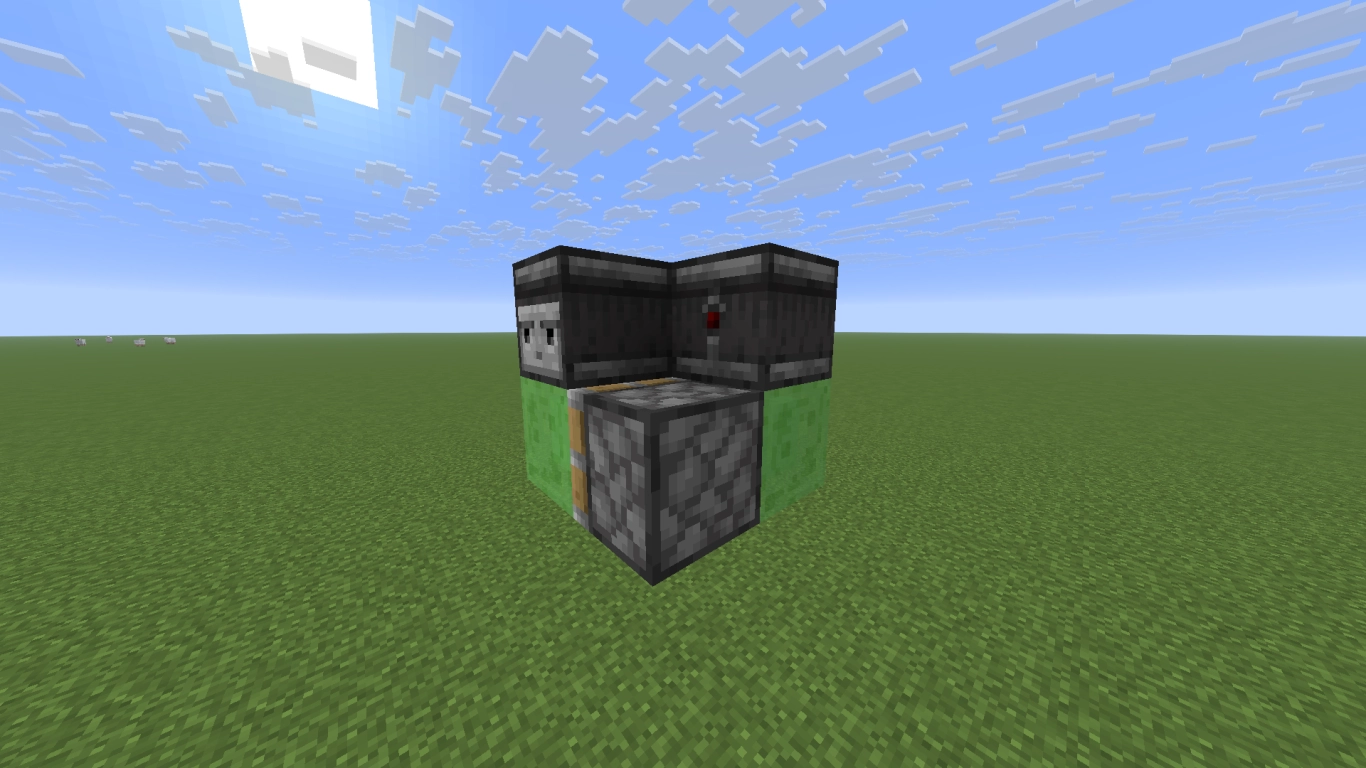 Einfache Minecraft-Flugmaschine mit Schleimblöcken, Observern und klebrigen Kolben