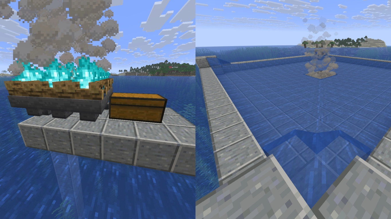 Canavar tuzağı için huniler ve Ruh Kamp Ateşleriyle toplama havuzu