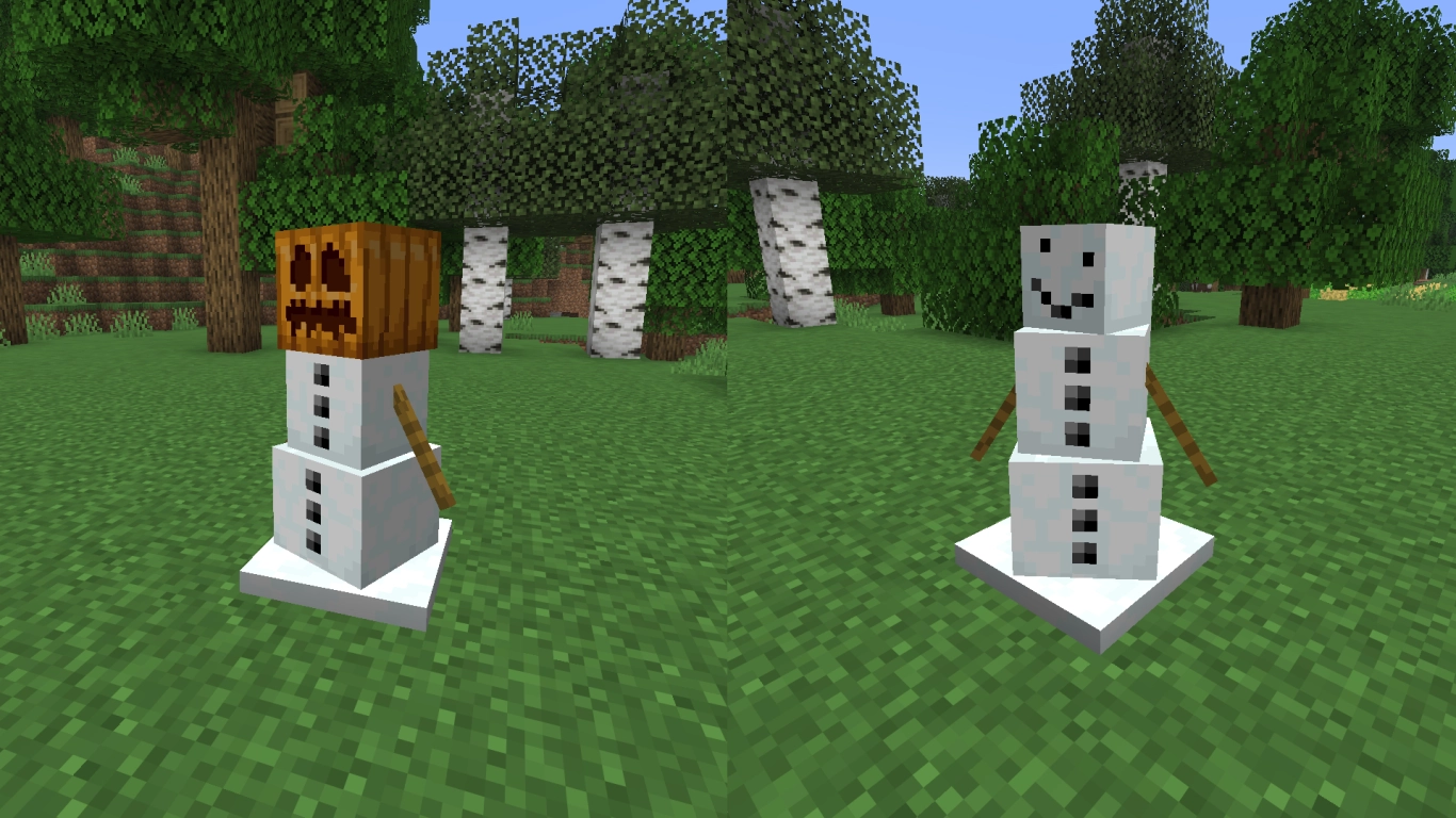 Minecraft: golem śnieżny zostawia ślad śniegu i nadaje się do farmy śniegu