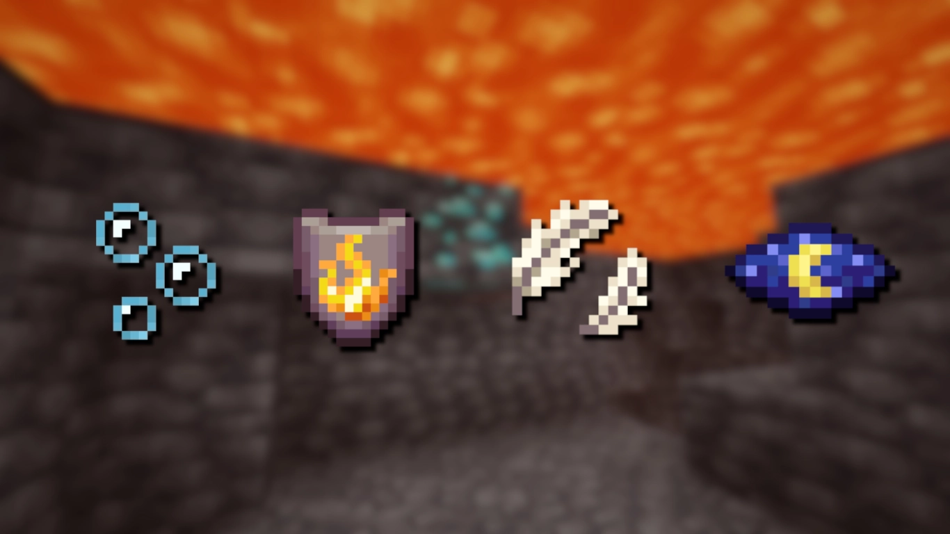 Poções para grutas de Minecraft: visão noturna, resistência ao fogo, respiração aquática e queda lenta