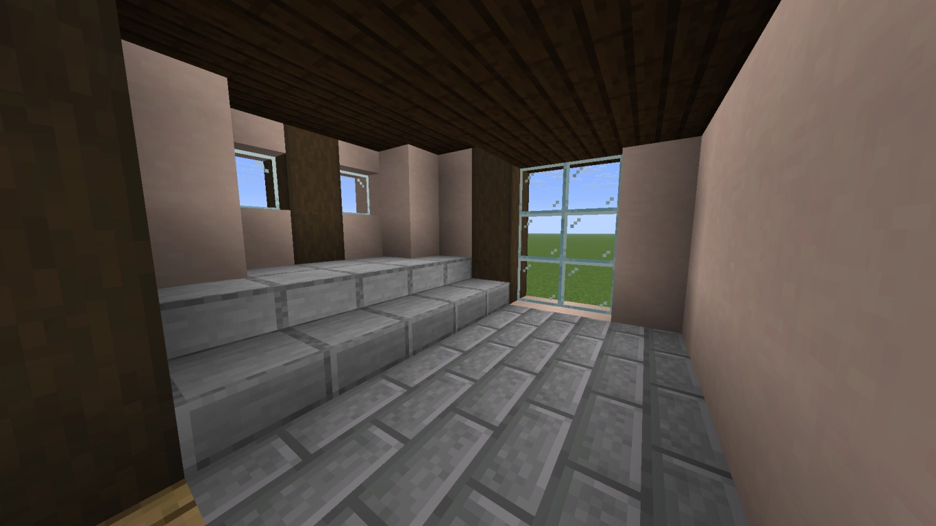 Forme delle stanze non rettangolari in Minecraft: piante rotonde, ovali e livelli sfalsati per più dinamismo