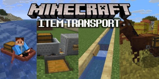 Minecraft: Item-Transport-Systeme mit und ohne Redstone