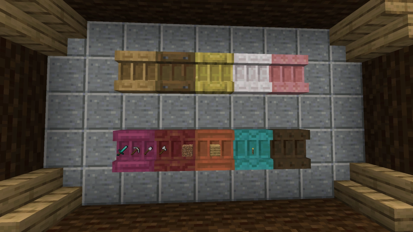Nuovi scaffali in Minecraft 1.21.9: cambio della hotbar e circuiti Redstone