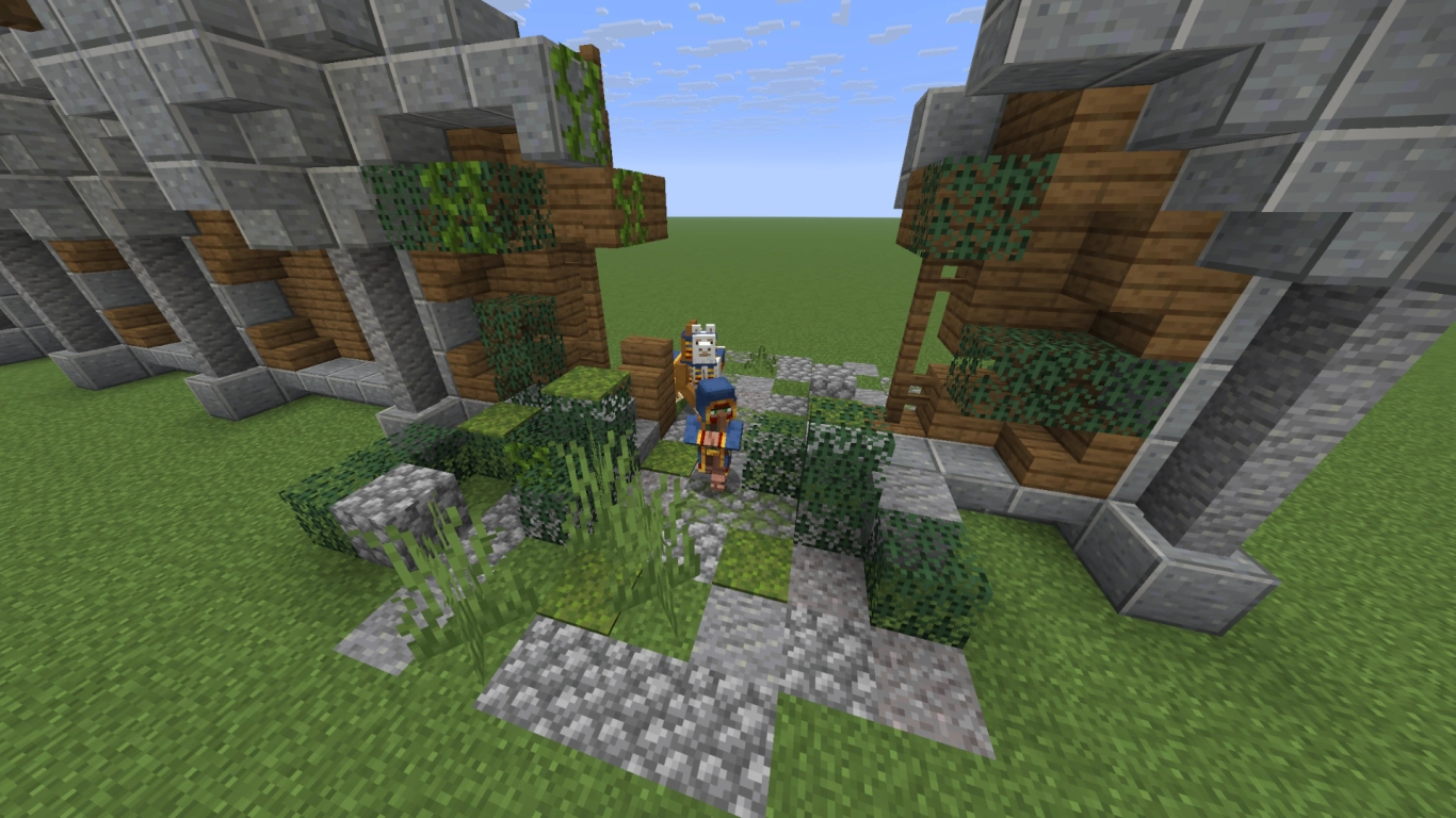 Segmenti di muro ripetibili in Minecraft per una costruzione rapida e coerente