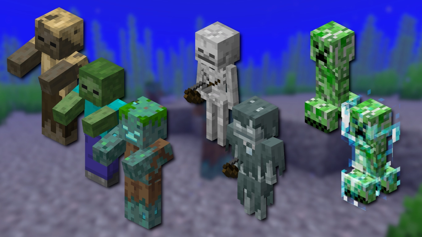 Creeper Zombies und Skelette in Minecraft verwandeln Anleitung