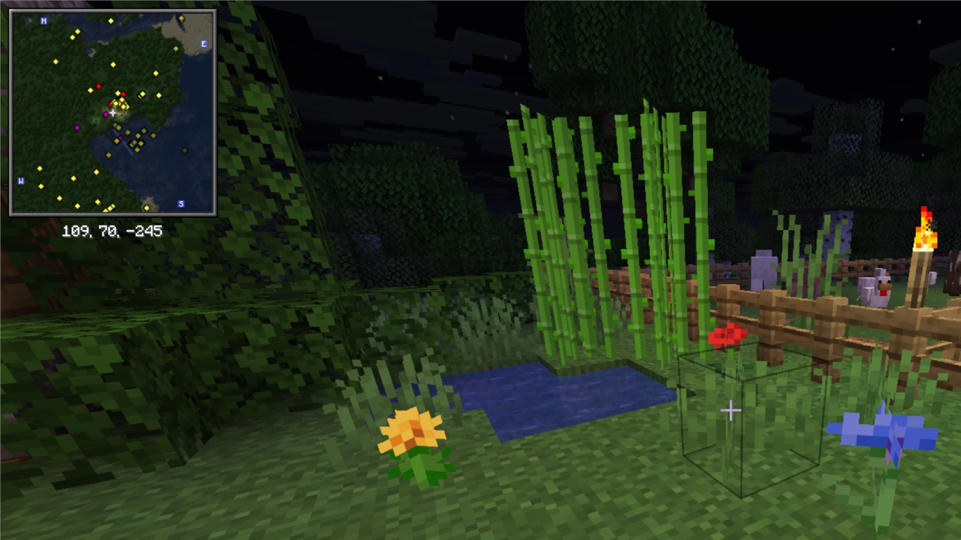 Minecraft Xaero's Minimap og verdenskort overblik