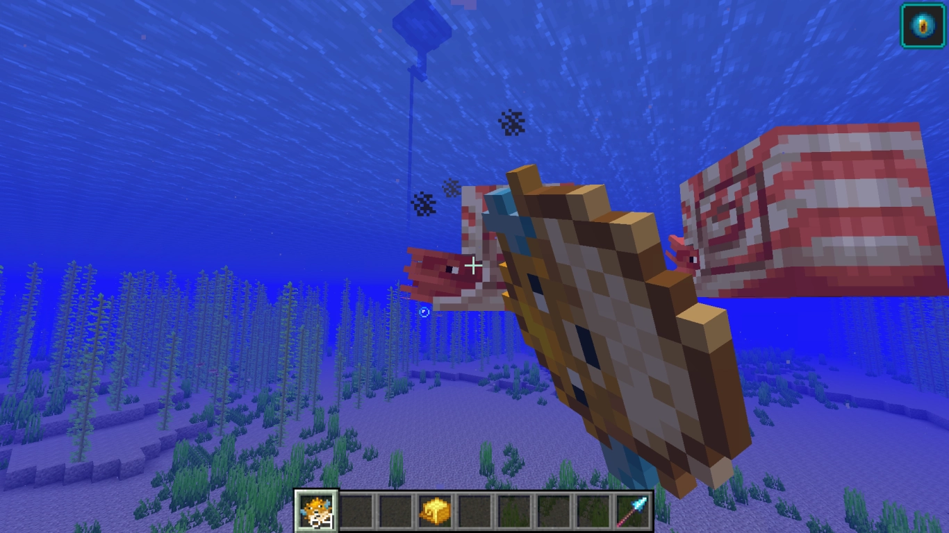 Speler voert en temt een nautilus