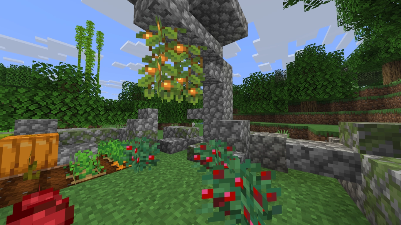 Coltivare ed effettuare il raccolto di bacche luminose e bacche dolci in Minecraft