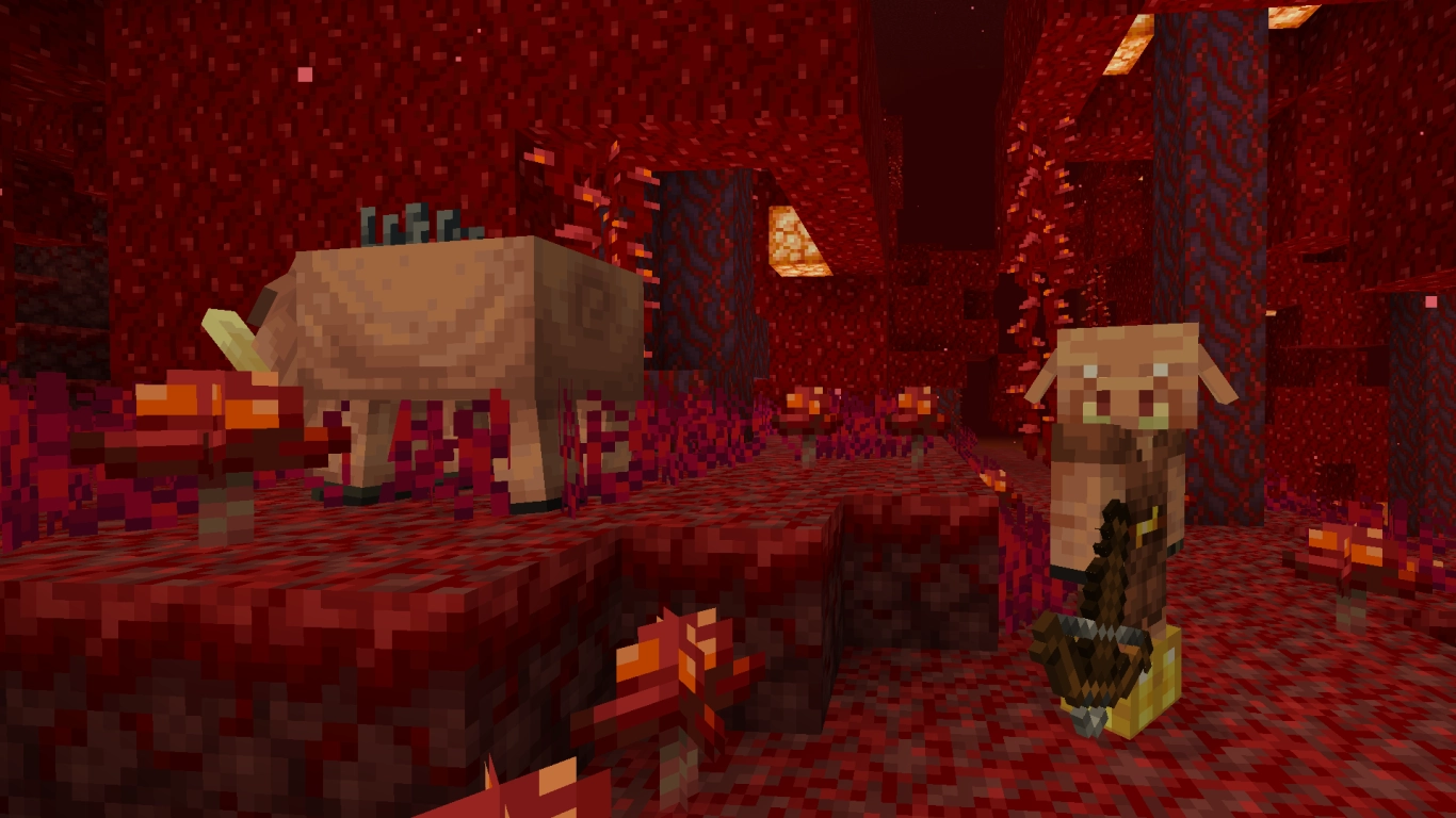 Nether en End in de Vreedzaam-modus – piglins, hoglins en shulkers uitgelegd