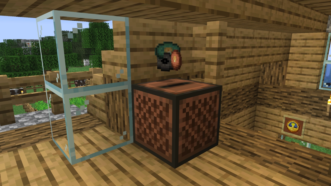 Minecraft muziekplaten farmen en in de jukebox afspelen