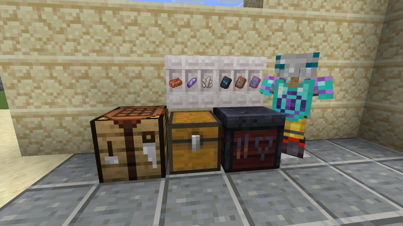 Smeedsjablonen in Minecraft voor pantserversieringen