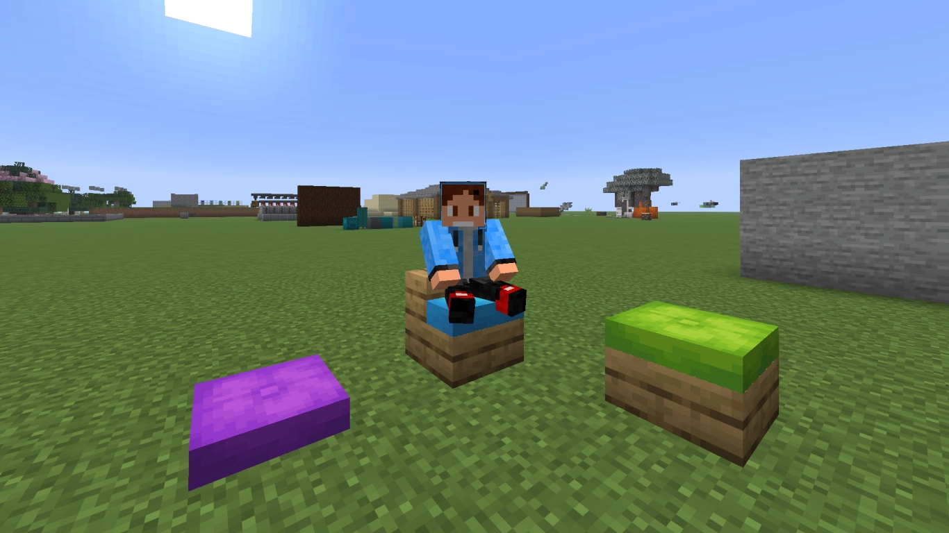 Sitzkissen in Minecraft platzieren und darauf sitzen