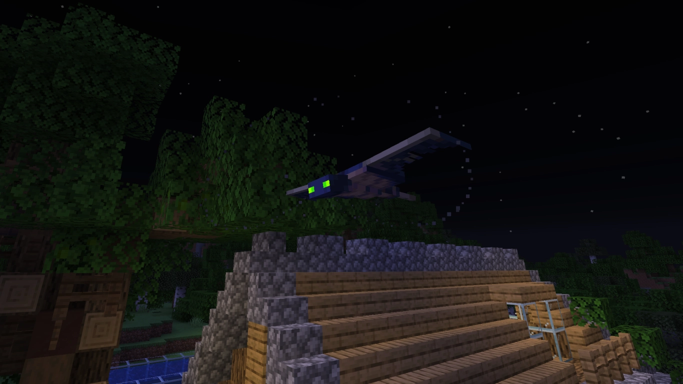 Minecraft fantomer angriper en spiller om natten