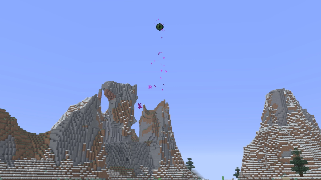 Enderauge zeigt den Weg zum Minecraft Stronghold