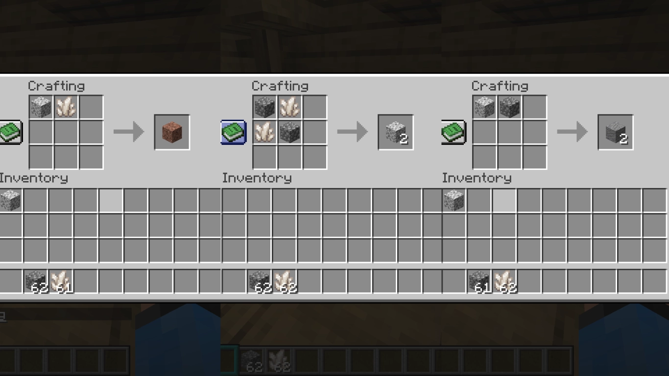 Steenrecepten in Minecraft: andesiet, dioriet en graniet maken met keisteen en (Nether)kwarts