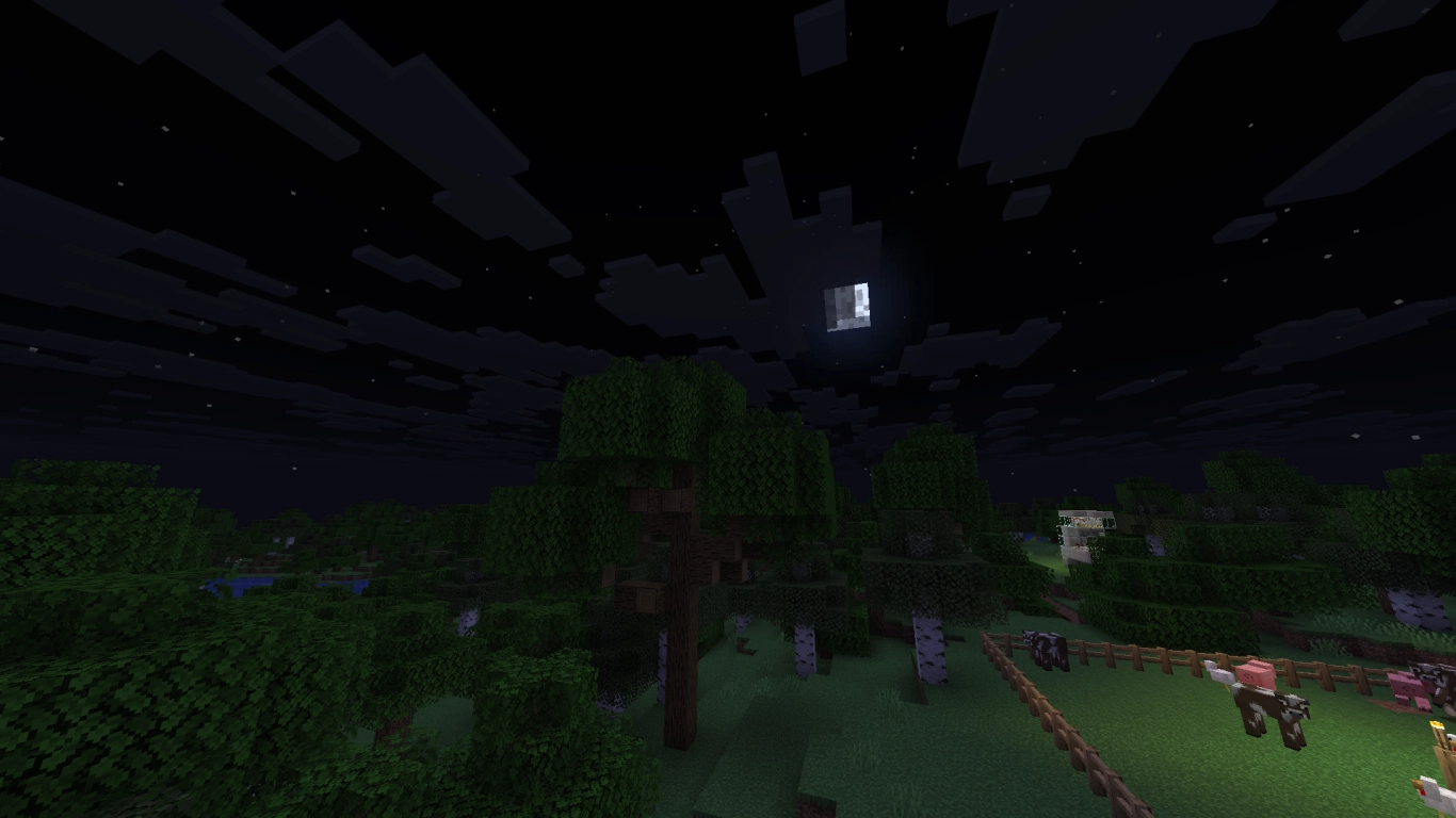 Maanfasen in Minecraft: meer slijmen in moerassen bij volle maan en info over zwarte katten