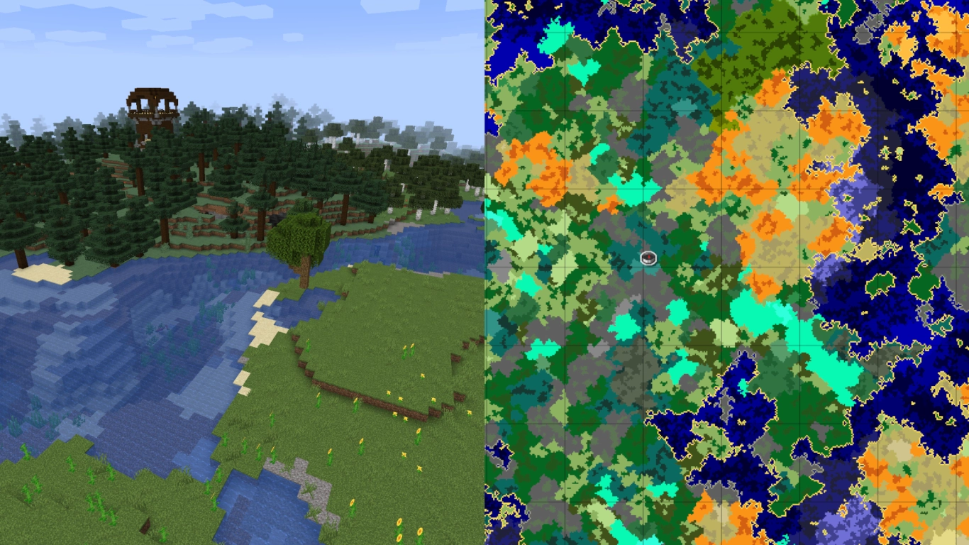 Minecraft 1.7 a 1.17: Badlands, bosques de roble oscuro y taiga gigante