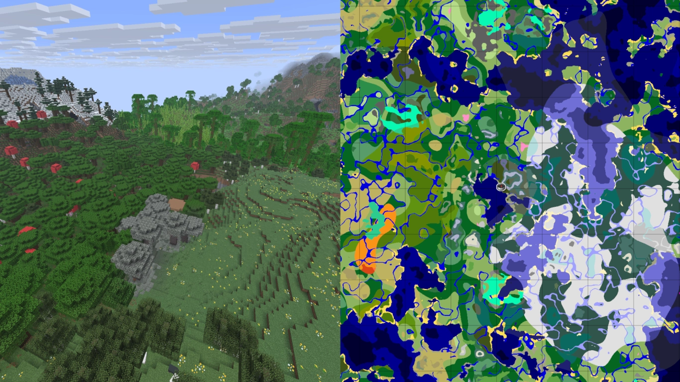 Minecraft 1.18+: montañas altas, cuevas profundas y biomas revisados