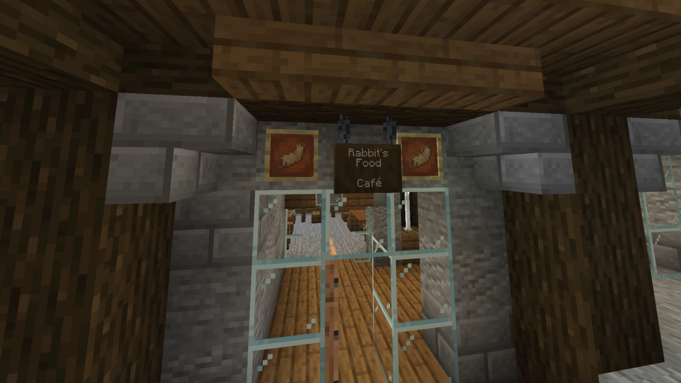 Skyltar och namngivning för platser, gator och bybor i Minecraft