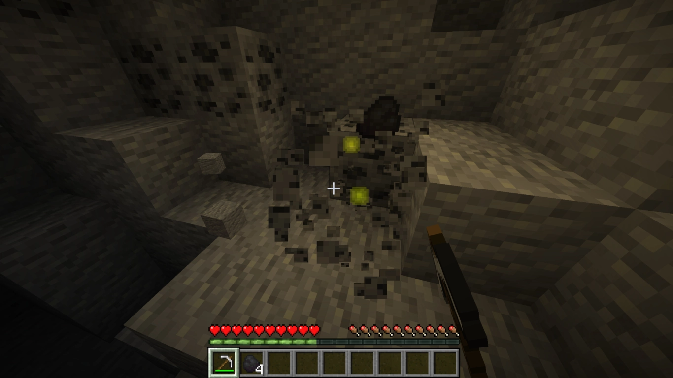 Minecraft Erze abbauen für XP im Peaceful-Modus