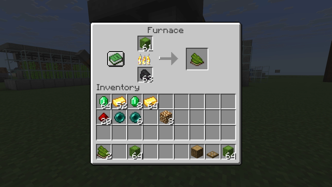 Kaktus im Ofen schmelzen für XP in Minecraft