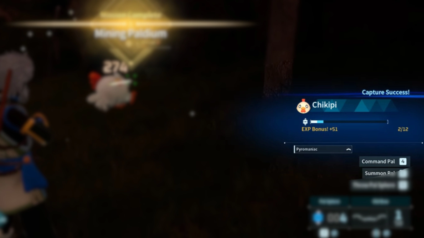 Mer XP i Palworld genom att fånga 12 Pals per art