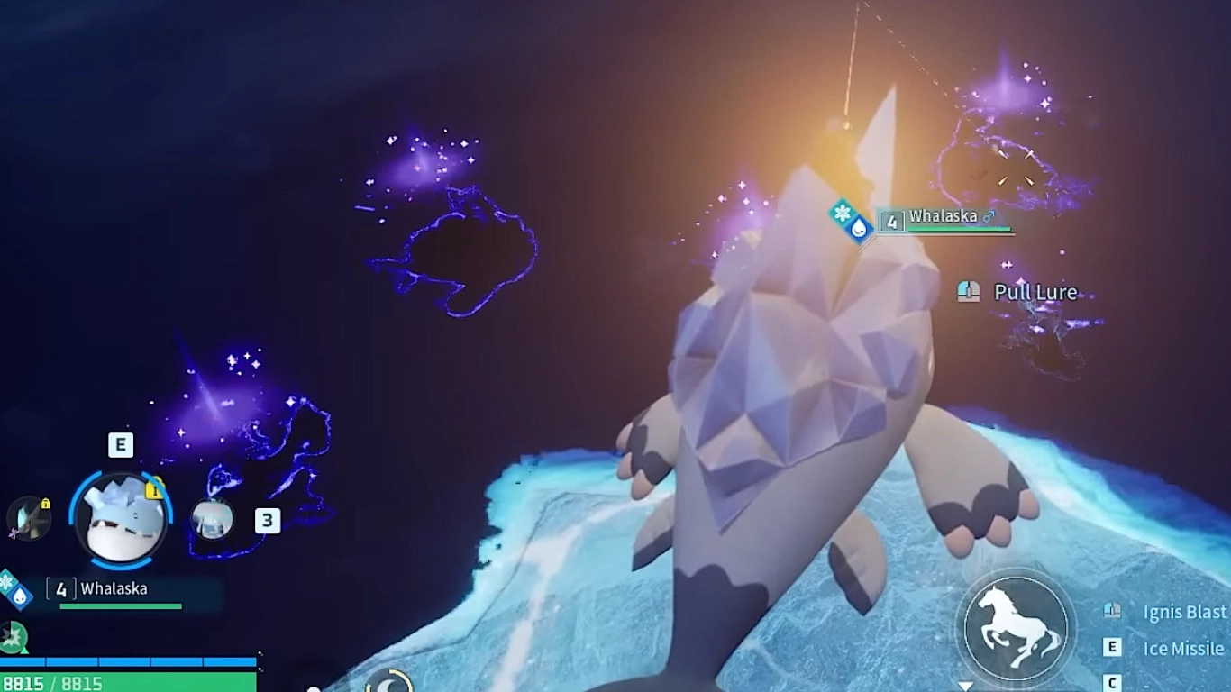 Cienie i błyski podczas wędkowania w Palworld wskazują na wyjątkowe Pale