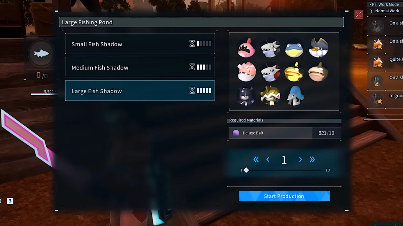 Stawy rybne w bazie Palworld do pasywnego łowienia i łupów