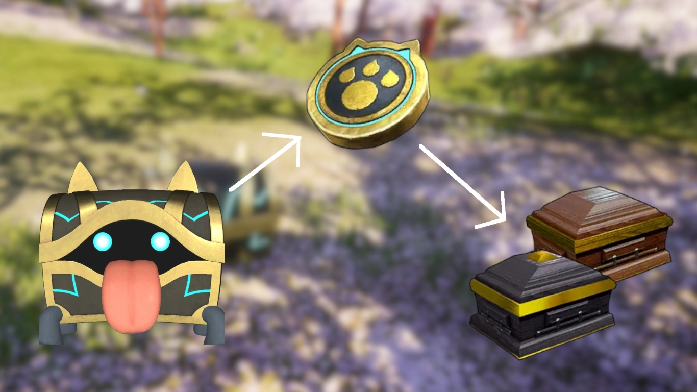 Fler accessoarplatser i Palworld med Mog-mynt och skrin