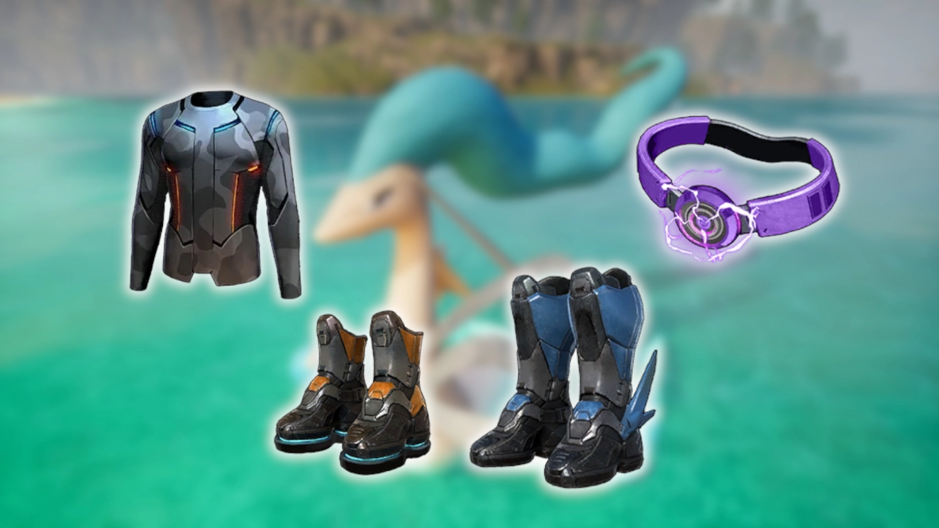 Klädesaccessoarer i Palworld: väderresistens och bättre rörlighet