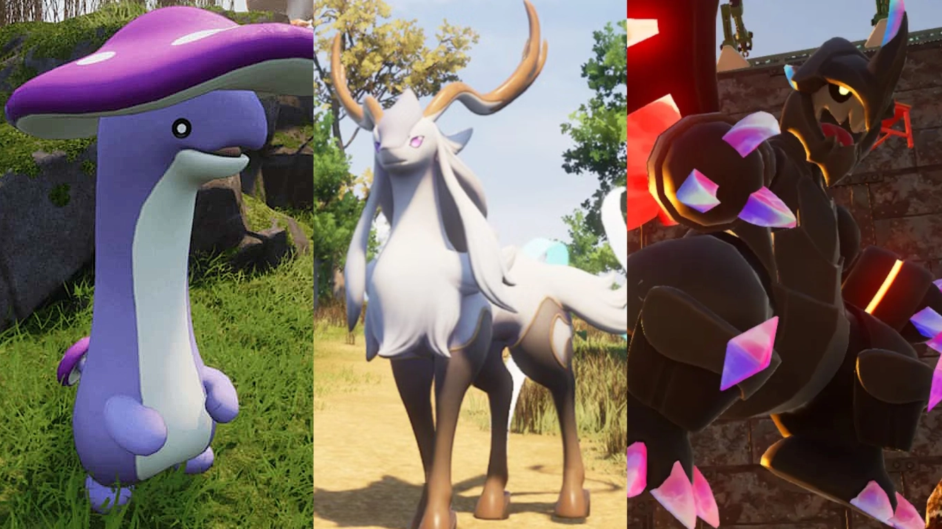 Pale w Palworld zbierają zasoby w bazie