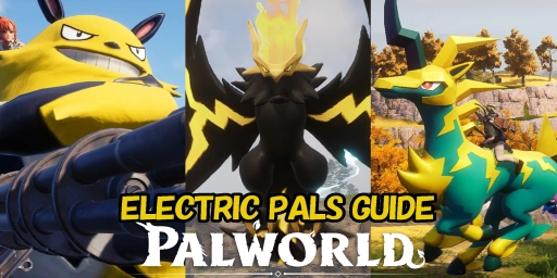 Guia de Pals Elétricos de Palworld: Melhores combatentes, trabalhadores e montarias