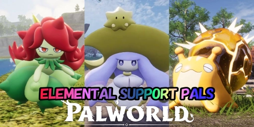 Palworld-guide: Elementära support-Pals för mer skada