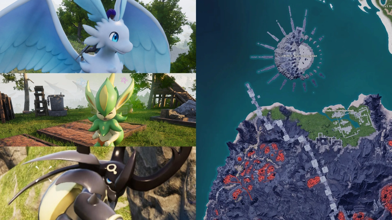 Palworld Wildlife Sanctuary 2 with Quivern, Warsect, and Jormuntide Ignis