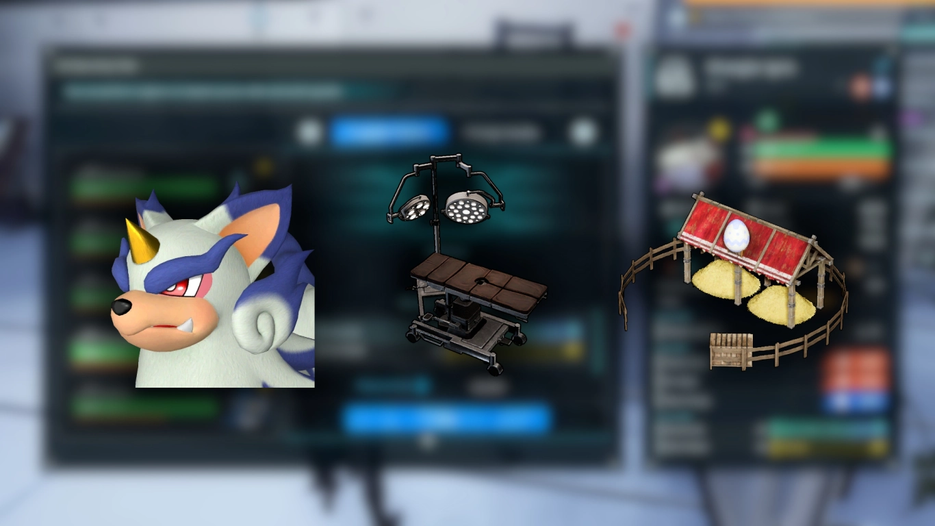 Yakumo, avel och OP-bord för att överföra passiva färdigheter i Palworld