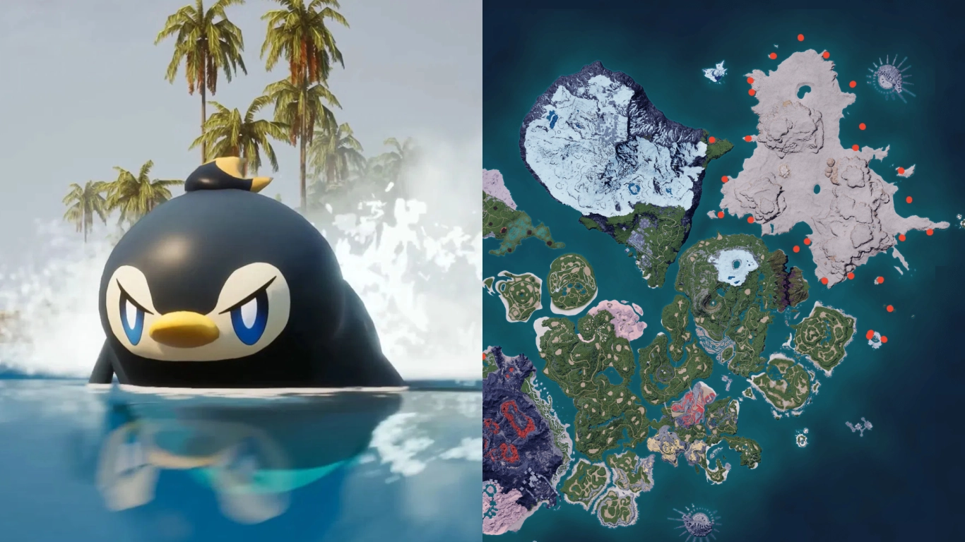 Pengullet Lux à la pêche dans Palworld