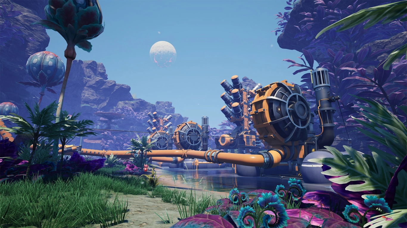 Construction d’usines détendue, sans pression temporelle dans Satisfactory
