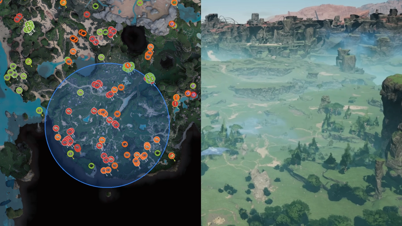 Satisfactory başlangıç bölgesi Çayırlık: düz, sakin bir arazi