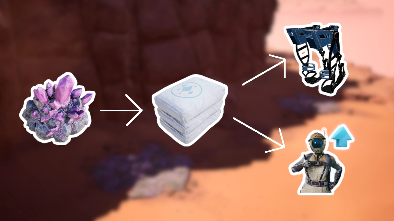 Badania MAM – kwarc w Satisfactory: krzemionka i egzoszkielet