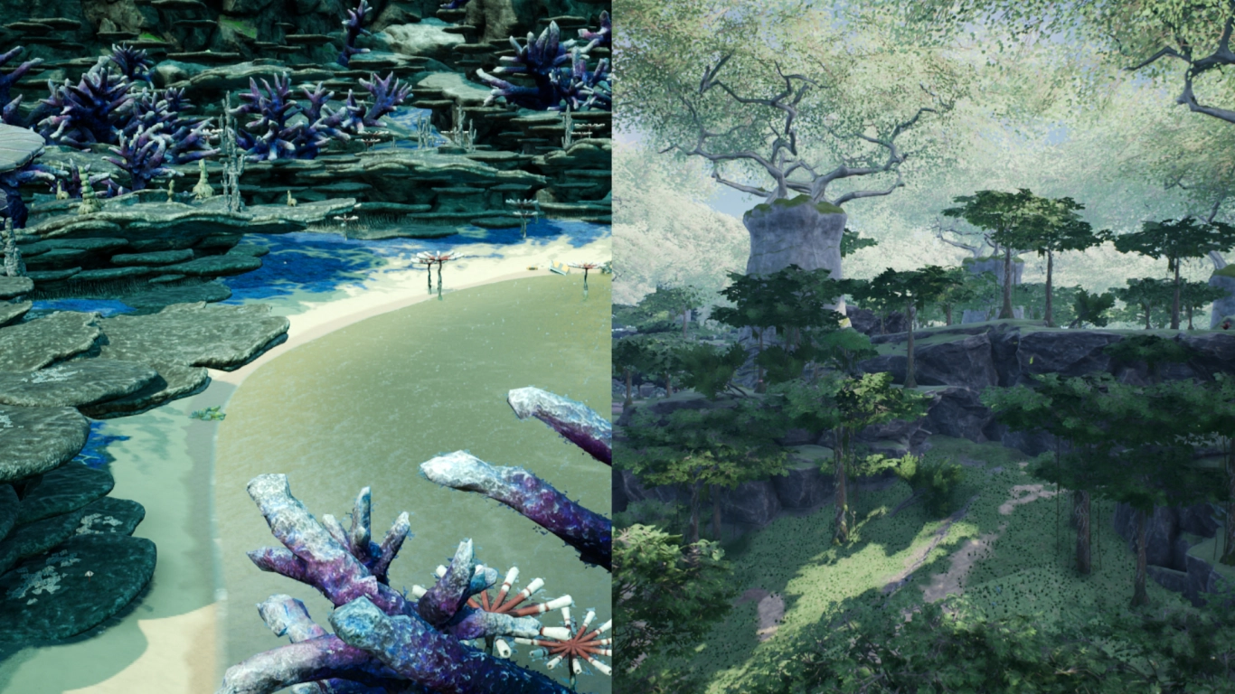 Satisfactory Las Tytanów i Błękitny Krater węgiel caterium siarka gaz azotowy lokalizacje