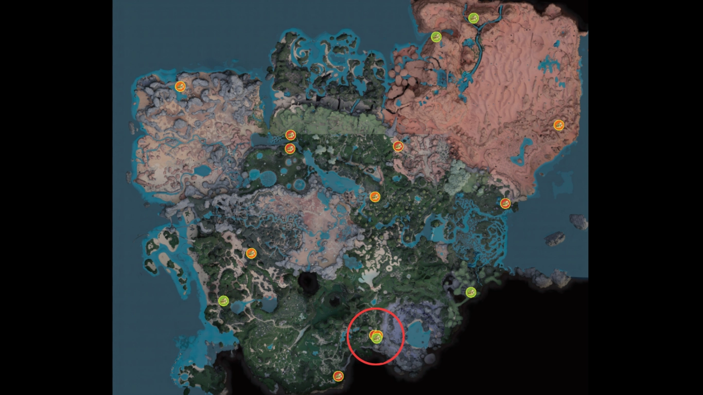 Satisfactory locais de enxofre no Deserto das Agulhas e na Cratera Azul, com dicas para uma extração eficiente