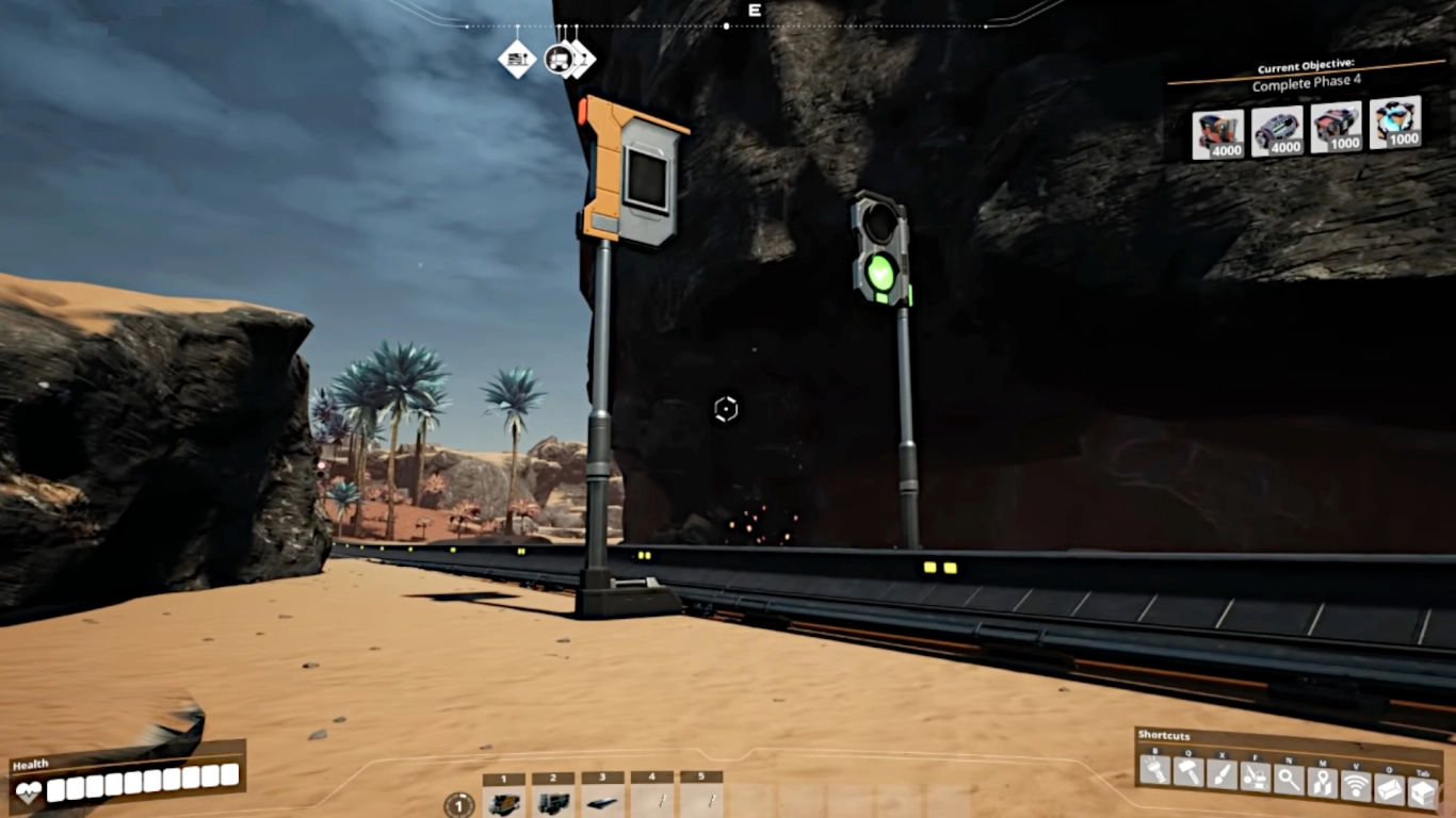 Satisfactory Segnali ferroviari segnali di blocco e di percorso